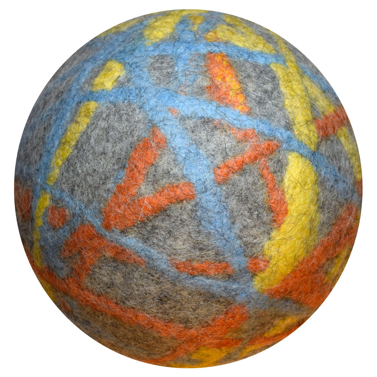 Filzball aus Schurwolle