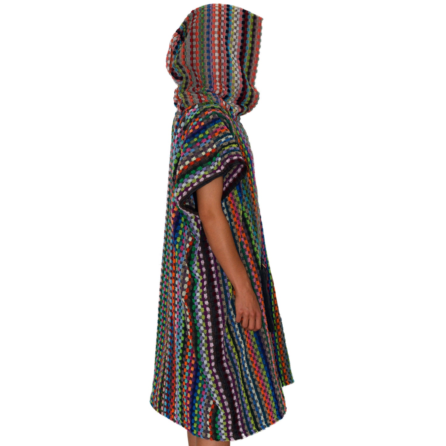 Badeponcho Frottee bunt aus Baumwolle