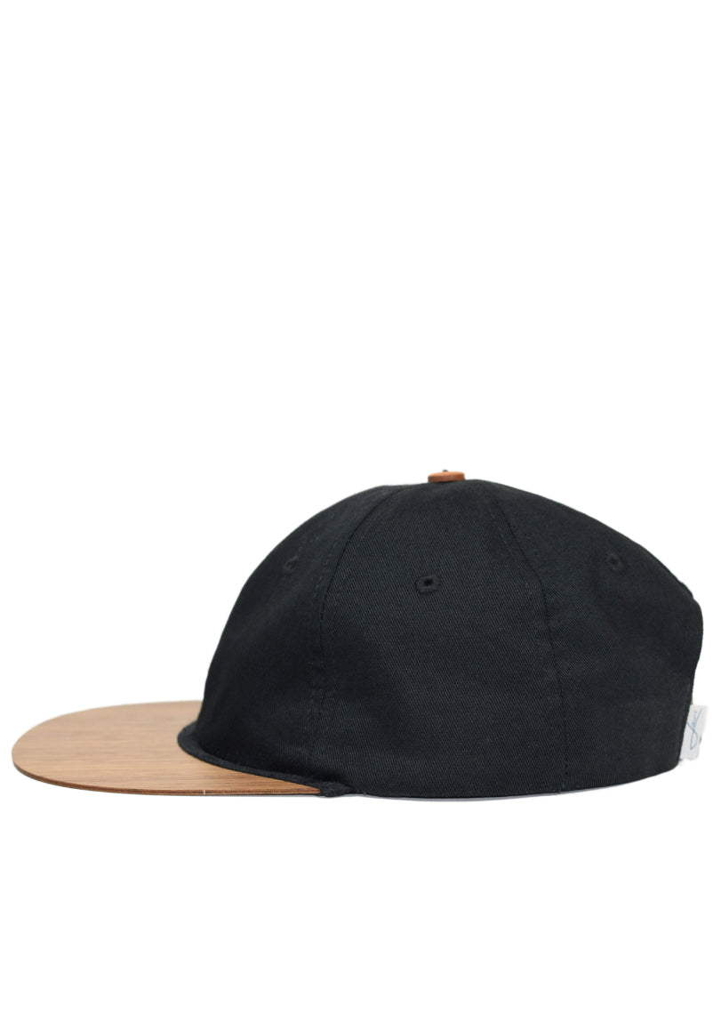 Cap mit Holzschirm aus Bio-Baumwolle