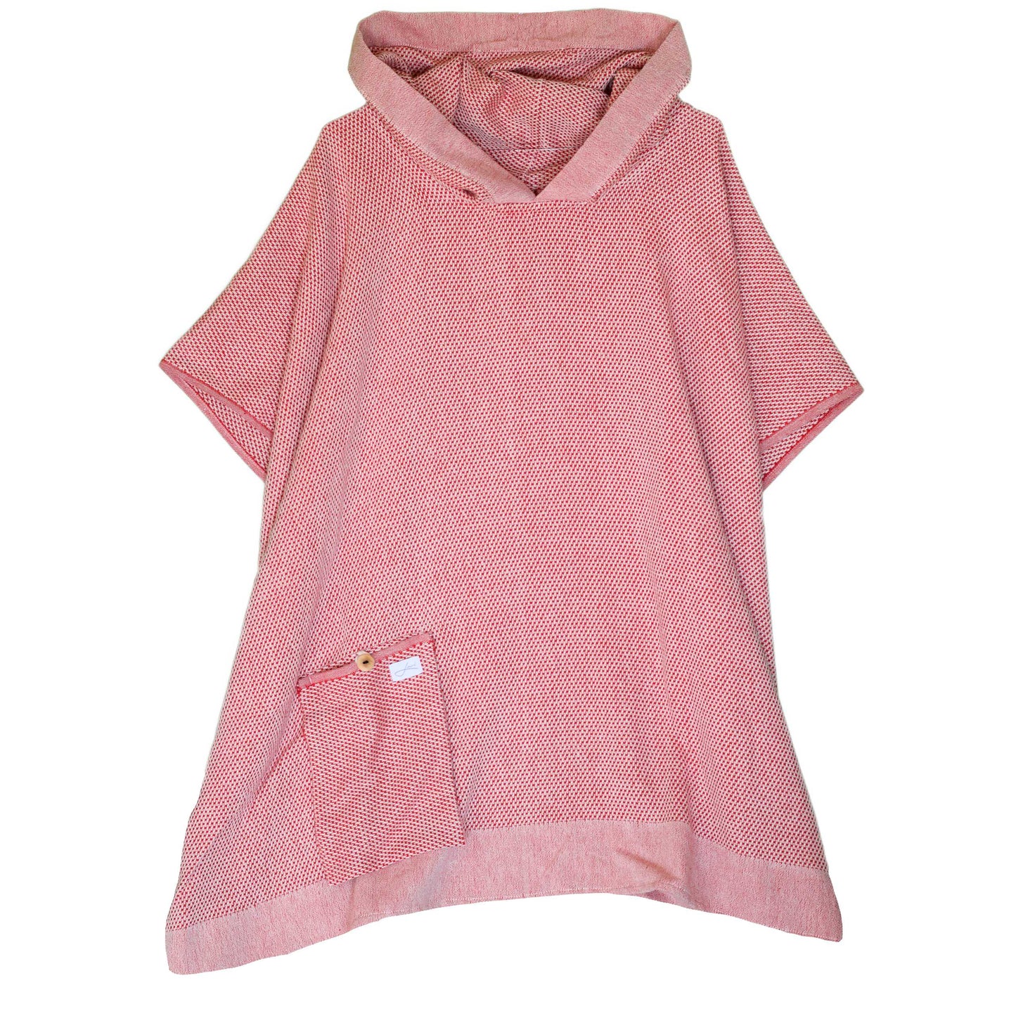 Badeponcho Karo aus Baumwolle
