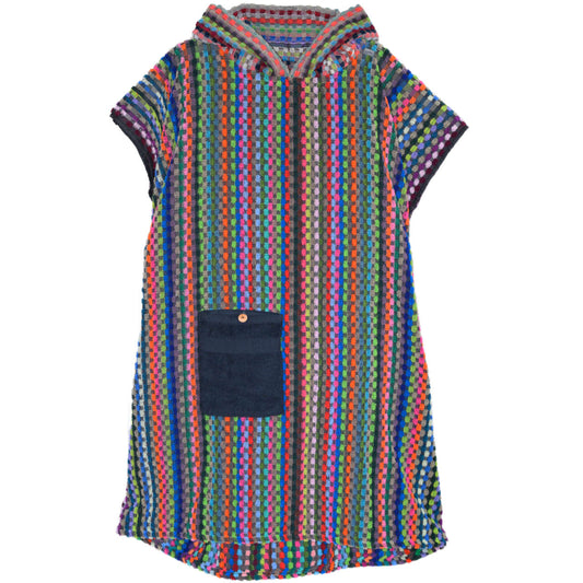 Badeponcho Frottee bunt aus Baumwolle