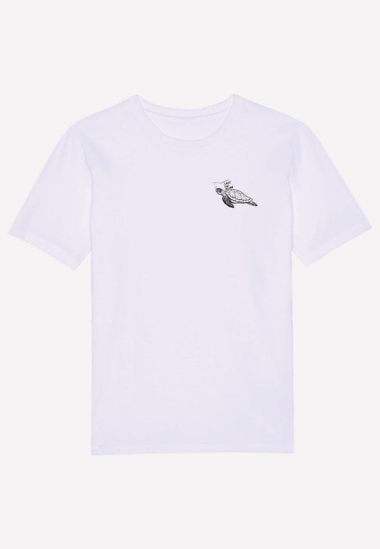 T-Shirt aus Bio-Baumwolle mit Turtle Aufdruck