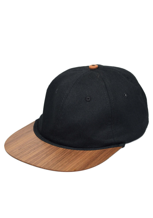 Cap mit Holzschirm aus Bio-Baumwolle