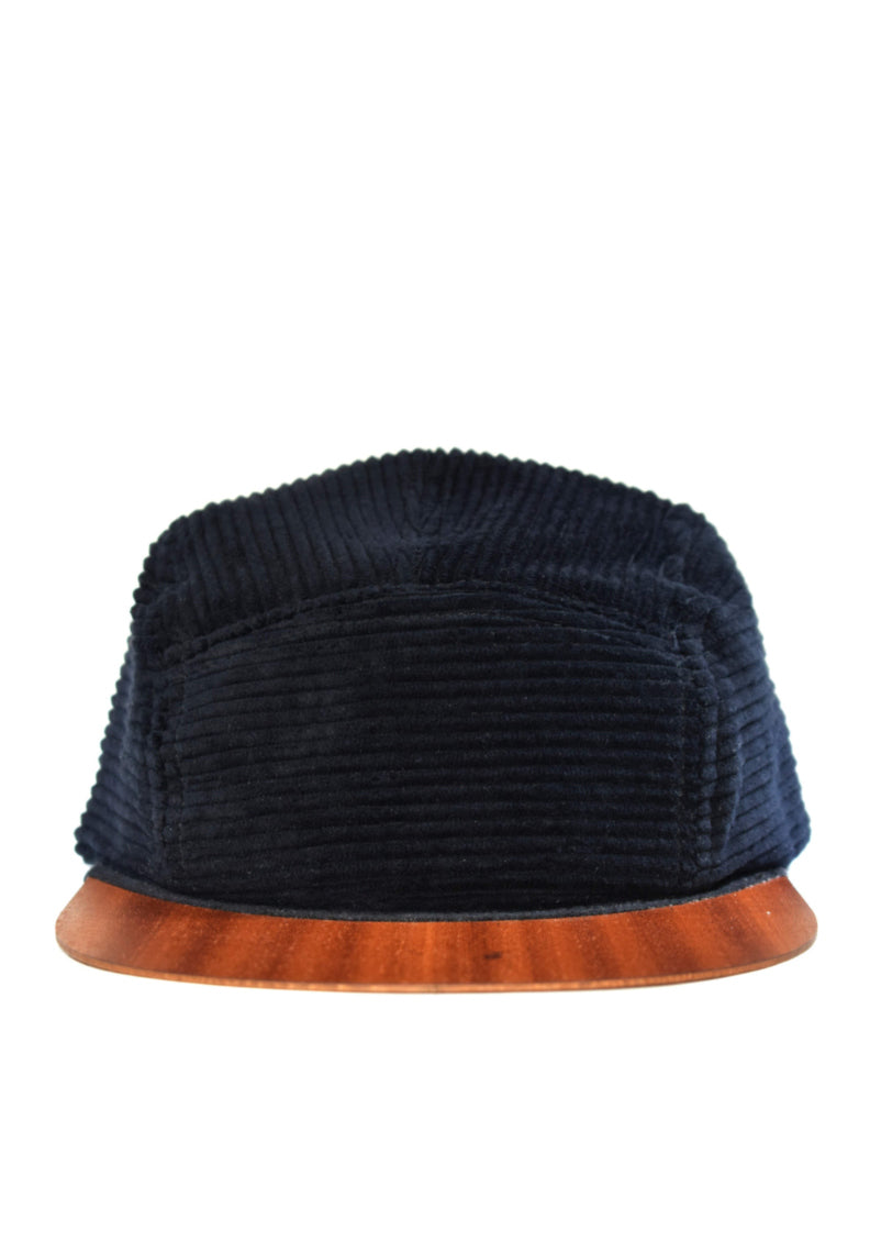 Cord Cap mit Holzschirm aus Bio-Baumwolle