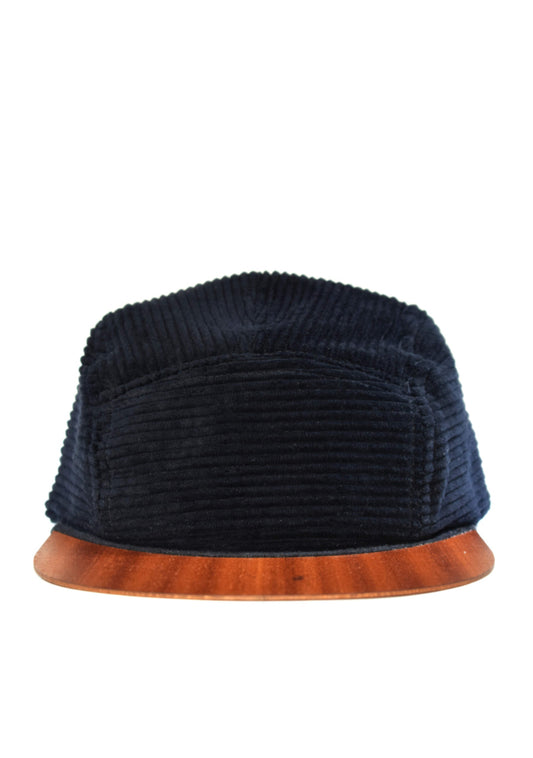 Cord Cap mit Holzschirm aus Bio-Baumwolle