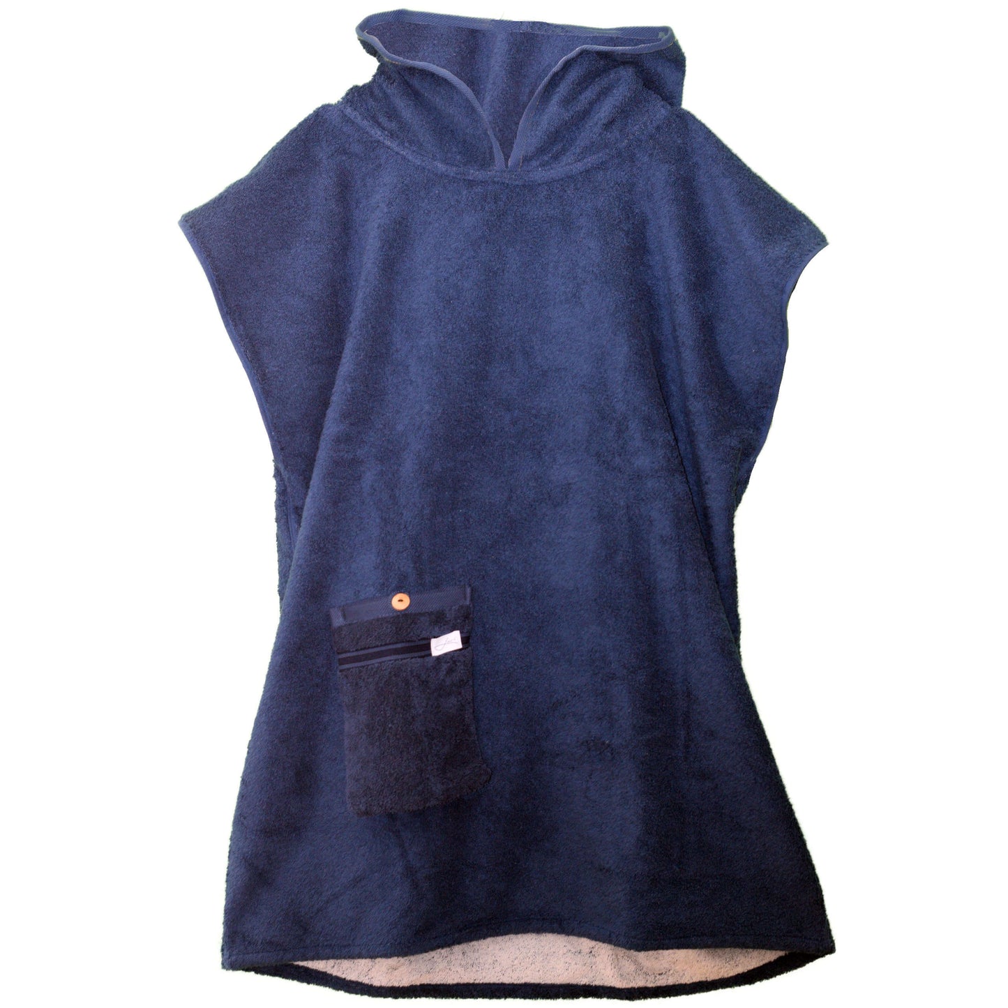 Badeponcho Frottee uni aus Bio-Baumwolle