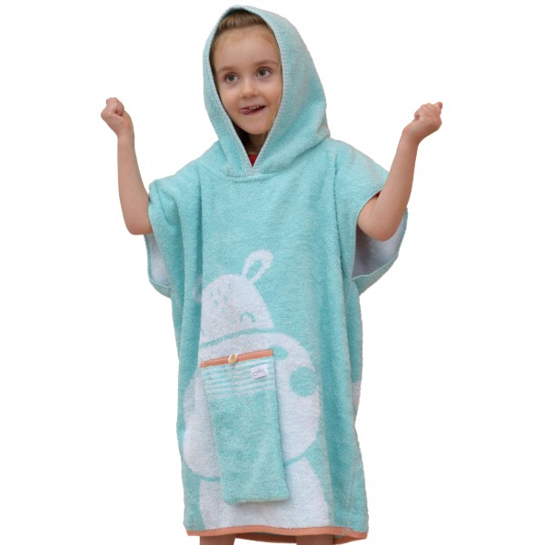 Badeponcho Kinder mint Frottier | fair
