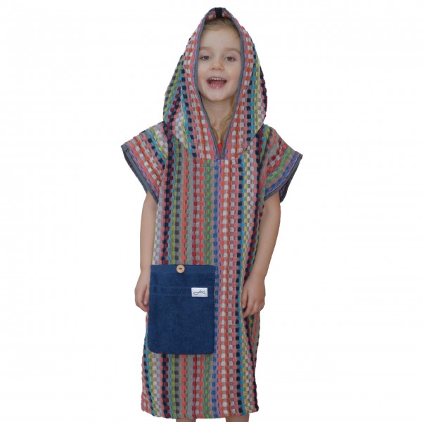 Badeponcho Kinder bunt Frottier | fair & recycled