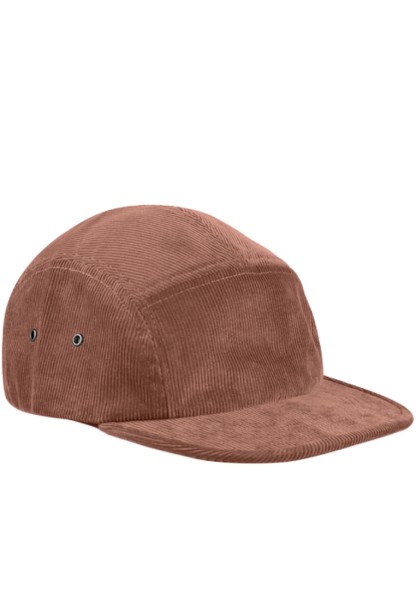 Cord 5 Panel Cap rot-braun | fair, bio, eco