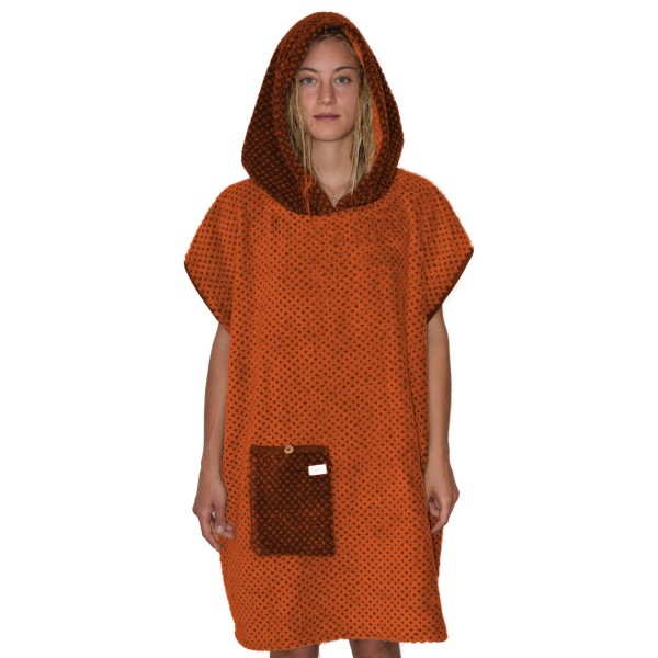 Badeponcho orange Frottier | fair & eco