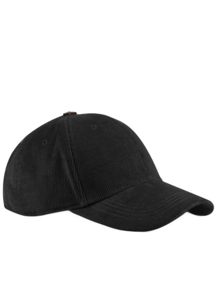 Cord Cap schwarz | fair, bio & eco