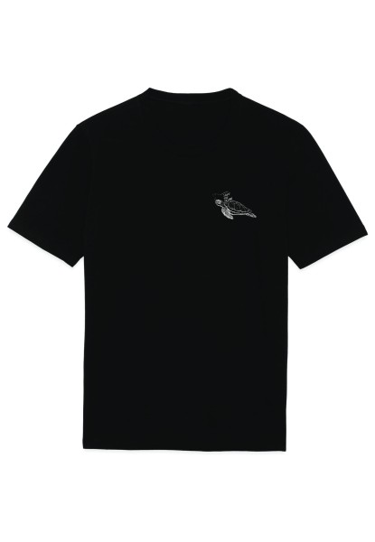T-Shirt schwarz unisex Turtle | fair, bio & eco