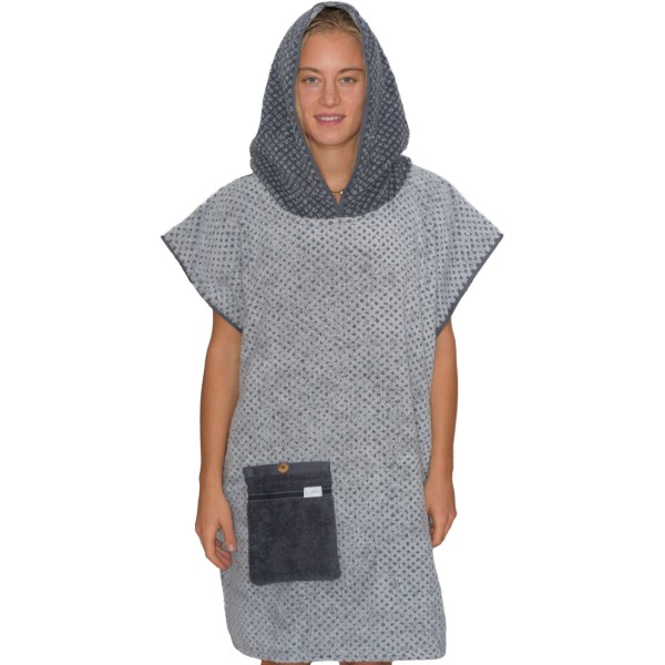 Badeponcho silber Frottier | fair & eco