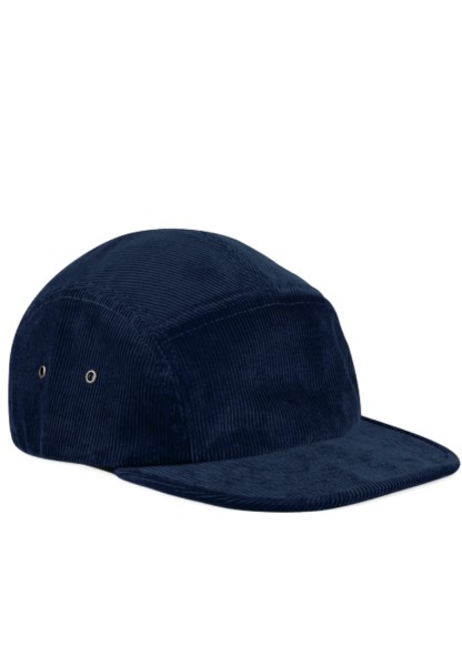 Cord 5 Panel Cap blau | fair, bio, eco